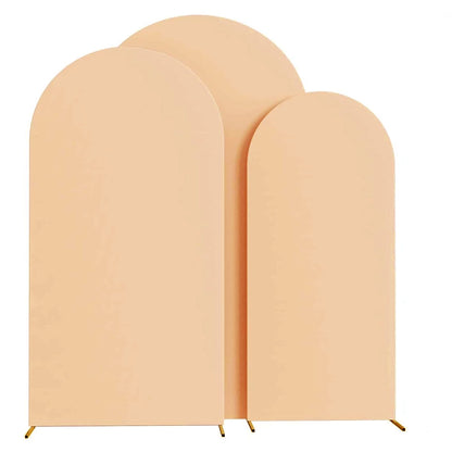 Wedding Arch Cover Arch Backdrop Cover Spandex Fitted Arch Cover for Wedding Birthday Festival Party （Without Shelf）