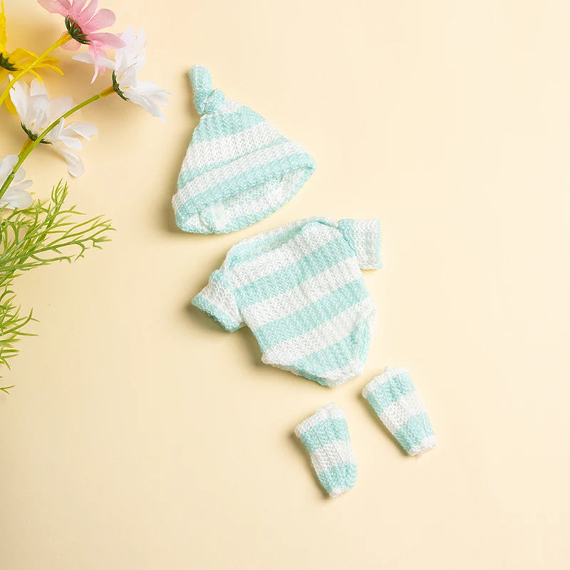 20cm Baby Dolls Clothes for DIY Toy Doll Accessories Suitable For 8inch Doll Sweater Jumpsuit Reborn Doll Clothes Accessories