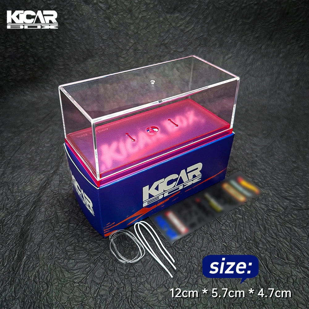 1/64 Acrylic Model Car Display Case Box - Clear Cover for Collectibles Gift (No Car Included) 1pcs