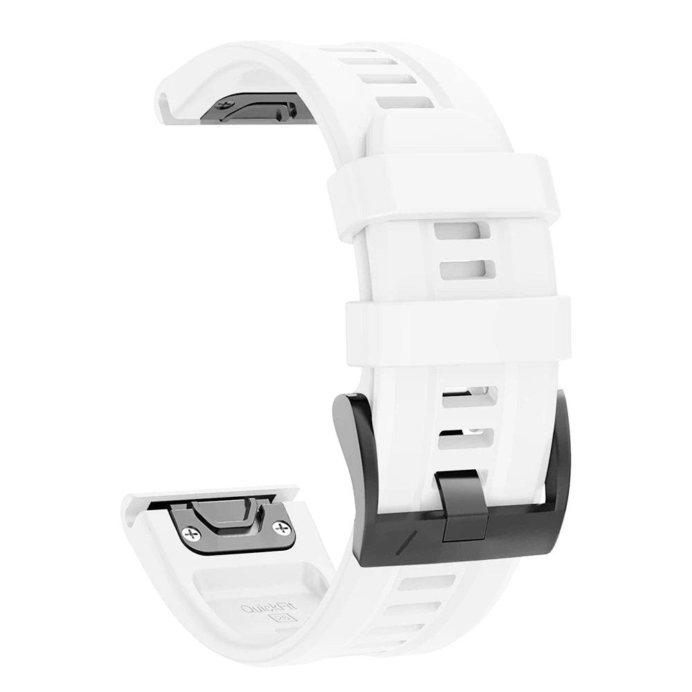 QuickFit 22mm 26mm Strap for Garmin Epix Gen 2 Silicone Band for Garmin Fenix 7 7X 5Plus 6XPro Enduro 2 Bracelet Watchband - 