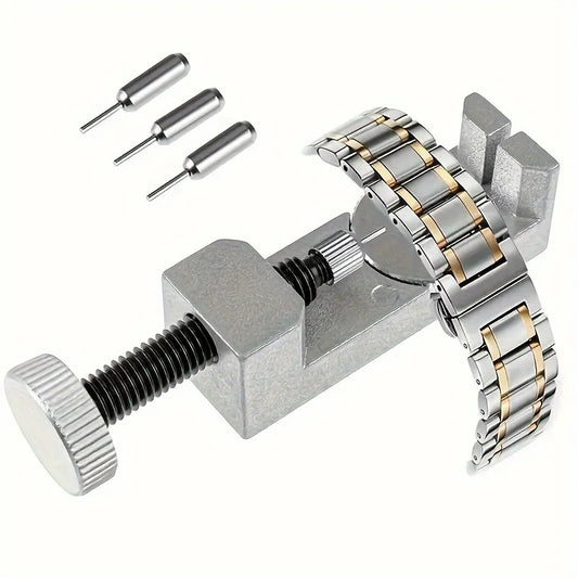Watch Link Remover Kit, Watch Strap Tool with 3 Additional Needles for Disassembling Watch Strap Link Pin and Measuring Si