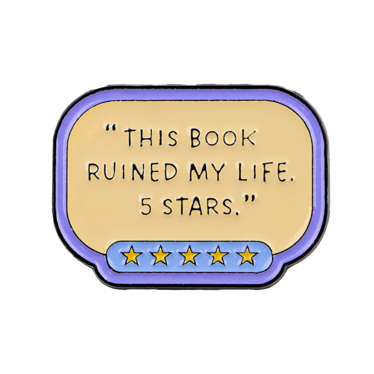 Book Lover Enamel Pin Cute Reading Themed Brooch "Just One More Chapter" Lapel Pins for Backpacks Bookworm Gift - 8