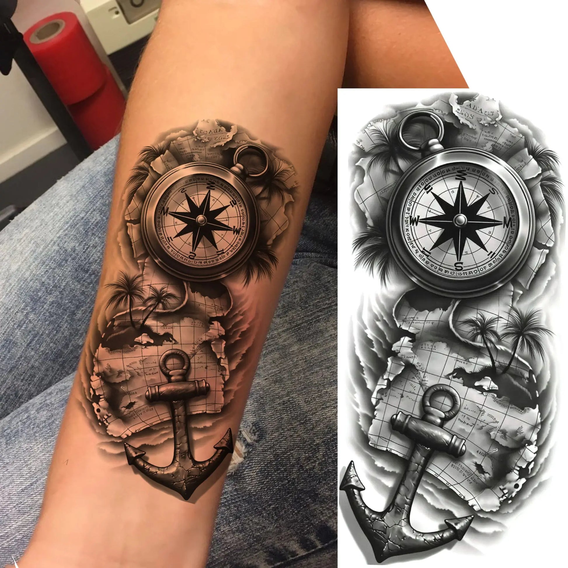 1 Sheet Bless Belief Faith Engraved Temporary Tattoos Family Love Tatoos Waterproof Realistic Fake Tattoo Stickers Long Lasti