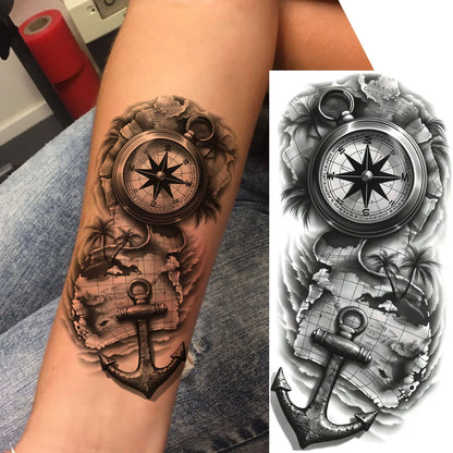 1 Sheet Bless Belief Faith Engraved Temporary Tattoos Family Love Tatoos Waterproof Realistic Fake Tattoo Stickers Long Lasti