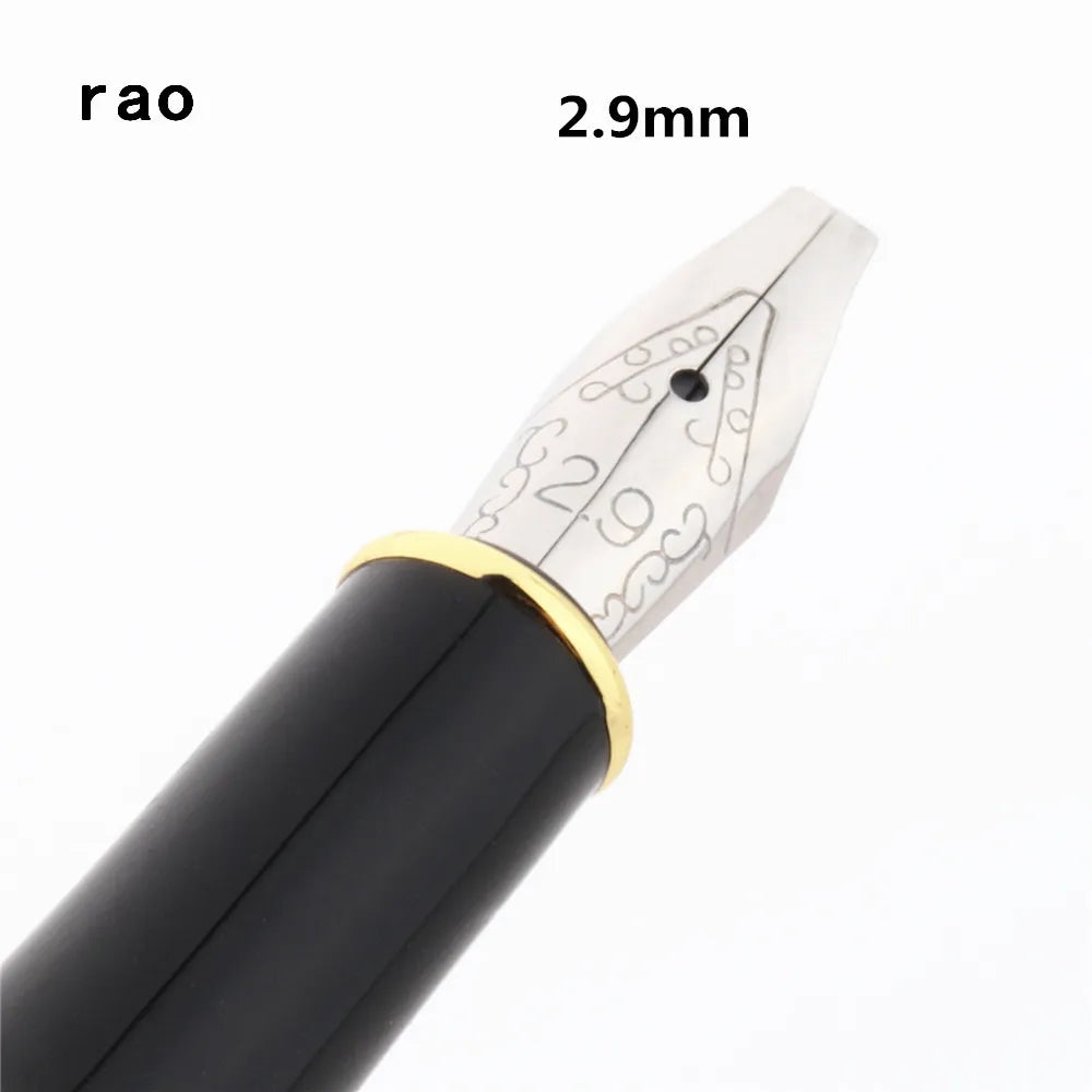 Luxury Quality 389 Black 0.5/0.7/1.1/1.5/1.9/2.5/2.9mm English Calligraphy Fountain Pen Stationary Supplies School Pens - 2.9