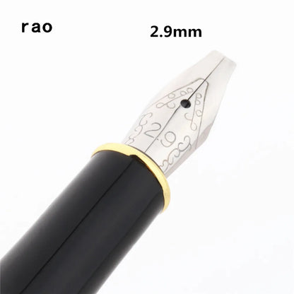 Luxury Quality 389 Black 0.5/0.7/1.1/1.5/1.9/2.5/2.9mm English Calligraphy Fountain Pen Stationary Supplies School Pens - 2.9