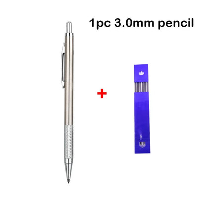 Mechanical Pencil Set 0.3 0.5 0.7 0.9 1.3 2.0mm Full Metal Art Drawing Painting Automatic Pencil with Leads Office School Sup