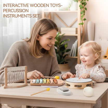 Musical Instruments Montessori Music Baby 0 12 Months Toys Drum Xylophone Baby Toys Kids Early Educational Wooden Instruments