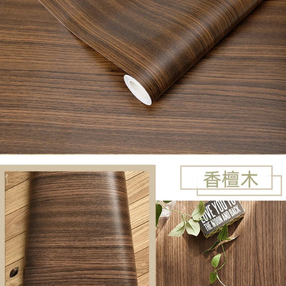 Wood Grain DIY Sticker PVC Self Adhesive Waterproof Wallpapers Renovation Furnitures Wall Stickers Home Decor Sticky Paper De