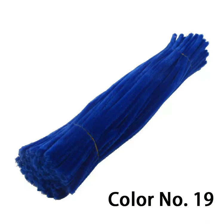 Chenille Stem Pipe Kids DIY Creative Toys Chenille Sticks Cleaners Kindergarten Educational Handmade Material Plush Strips - 