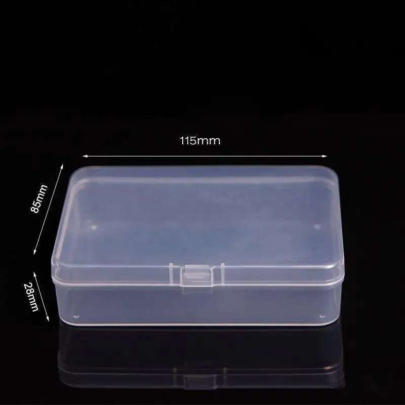 Mini Plastic Box Rectangular Box Translucent Box Packing Box Storage Box Dustproof Solid Strong Jewelry Storage Case Containe
