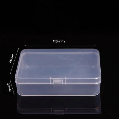 Mini Plastic Box Rectangular Box Translucent Box Packing Box Storage Box Dustproof Solid Strong Jewelry Storage Case Containe