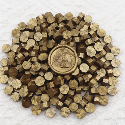 100pcs/bag Octagon Sealing Wax Beads For Seal Stamp, Handmake Embellishment Of Card Envelope, Fire Lacquer Sealing Wax