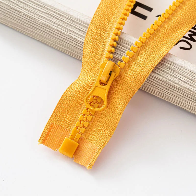 Resin Zipper Open-End Zip 40/50/60/70/80/90/100/120cm Applied for Garment Jacket Coat Sewing Process Sewing Accessories