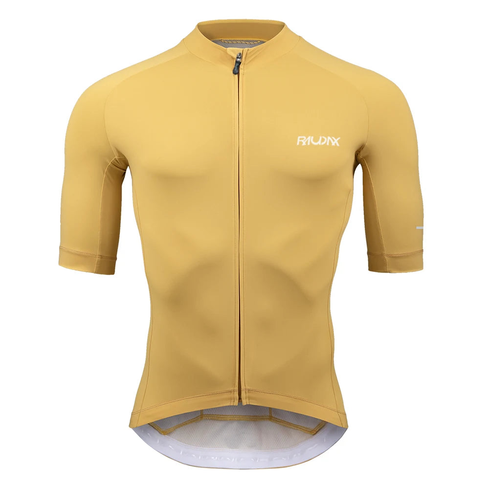New Raudax Cycling Jersey 6 Colour Cycling Racing Tops Short Sleeve Bike Jersey Road Cycling Shirts Summer Bicycle Jerseys