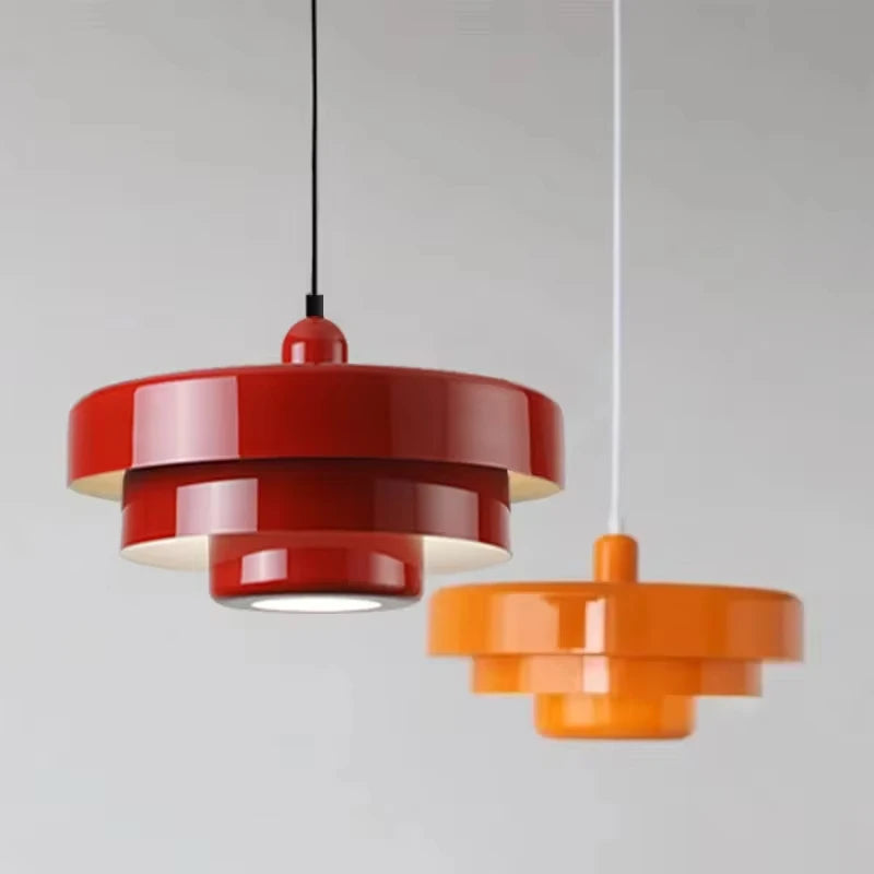 Medieval Retro LED Ceiling Chandelier Orange Pendant Lamp Dining Room Restaurant Home Decor Lighting for Cafe Bar Hanging Lig