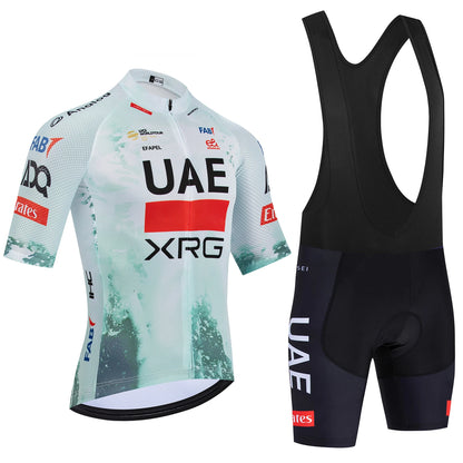 2026 New WHITE Cycling Jersey UAE Team Bike Jersey Shorts 10 Color Men Women Quick dry Ropa Ciclismo Pro Bicycle TShirt Cloth