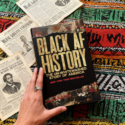 Black AF History Book African American Heritage Educational Reading Material High Contrast Cover Durable Paper