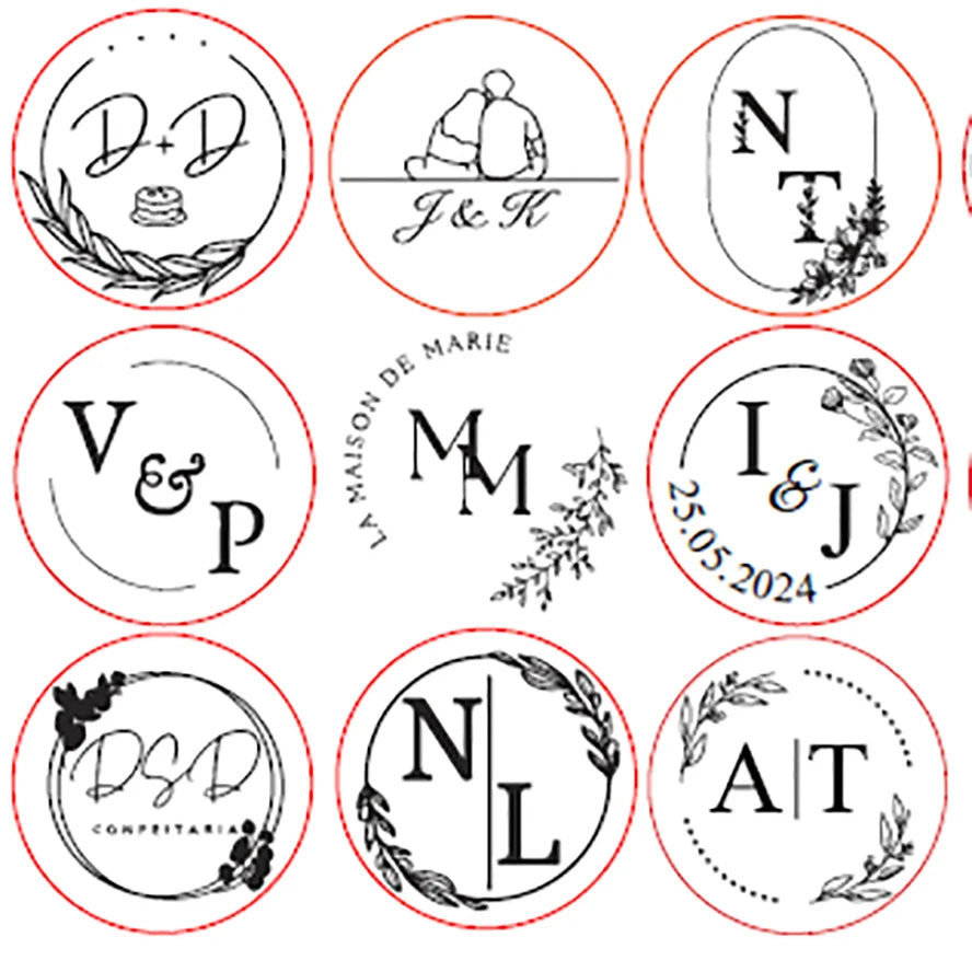 Custom brass wax seal Stamp with 2 Initial Ornament wreath,Vintage Reusable for DIY Wedding Invitation & Letters,Free Engravi