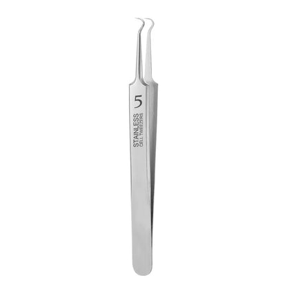 German Ultra-fine No. 5 Cell Pimples Blackhead Clip Tweezers Beauty Salon Special Scraping & Closing Artifact Acne Needle Too