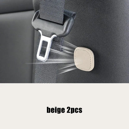 2Pcs Magnetic Car Seat Belt Holder Fixing Clip Pu Leather Seatbelt Limiter Stopper For Safety Belt Clip Prevent Falling - BEI