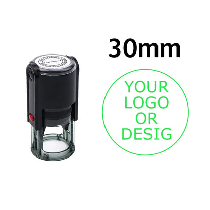 Custom Self-Inking Stamp 25/30/40/50mm Round Logo Design P Personalized Press-type Inking Stamp for Wedding Invitation Envelo