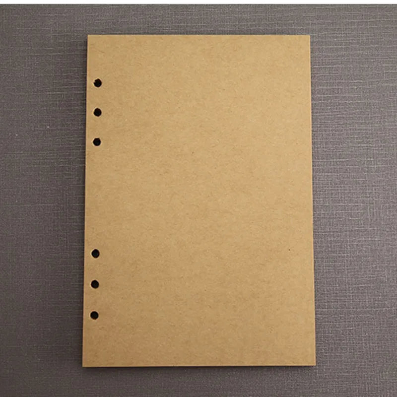 45 Sheets/90 Pages Ring Notebook Insert Refills 6 Holes Loose Leaf Papers Journals A5 A6 A7 Spiral Diary Planner Inner Core P