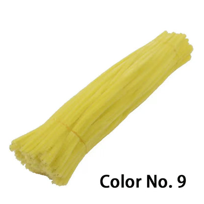 Chenille Stem Pipe Kids DIY Creative Toys Chenille Sticks Cleaners Kindergarten Educational Handmade Material Plush Strips - 
