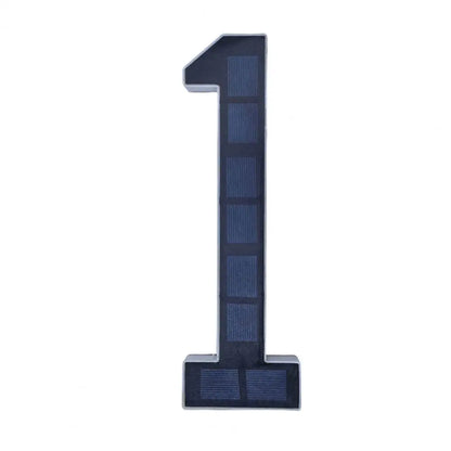 Solar Lighted House Number Outside Light-up LED Address Number Waterproof Modern House Number Light Address Sign Home Decor -