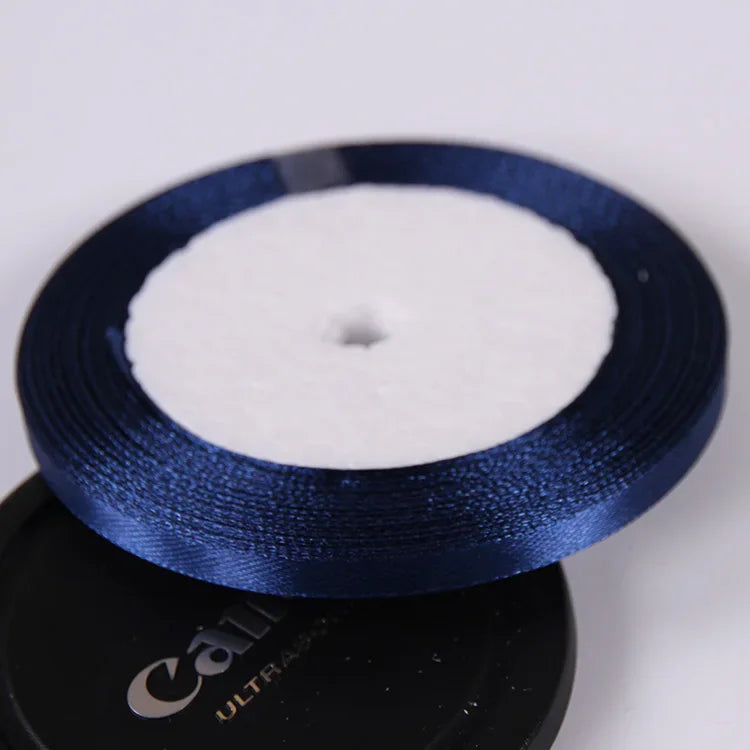 22 Meters/Roll 6mm Silk Satin Ribbons Christmas Halloween Birthday Party Gift Wrapping Ribbons DIY Handmade Crafts Material