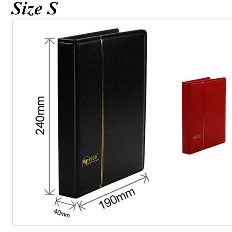 International Collection album 3/7/9 Hole leather coin collection album paper money postage stamp commemorative coin Folder b