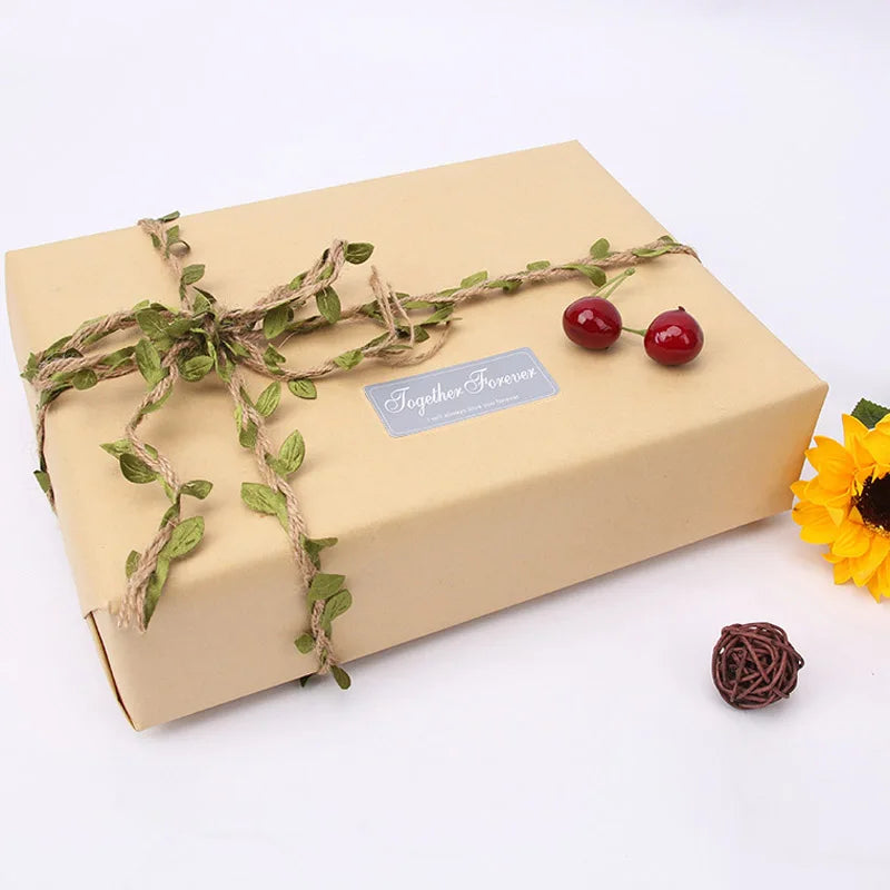 10M Brown Kraft paper eco-friendly packaging paper, Degradable Friendly Paper Packaging Materials Bouquet Gift Box Craft Pape