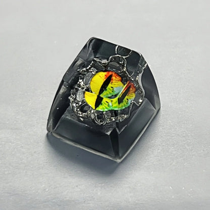 Evil Eyes DIY Mechanical Keyboard Resin Keycaps Artisan Customized Pretty Sun And Moon/Stars Design Custom Keycaps for Keyboa
