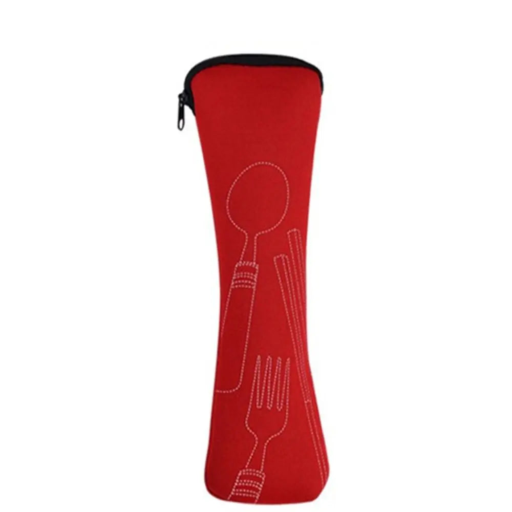 Travel Packaging Tableware Bag Picnic Portable Tableware Case Without Dinnerware Cutlery Bags Picnic Fork Spoon Storage Box -