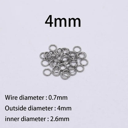 200Pcs Stainless Steel Open Jump Rings for Jewelry Making Supplies DIY Double Loops Split Rings Connectors For Jewelry Findin