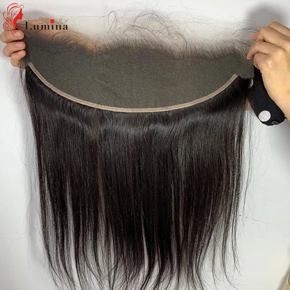 Lace Frontl Closure Peruvian Straight Closure 5x5 100% Human Hair Straight 13x4 Lace Frontal Natural Color Remy Hair Swiss La