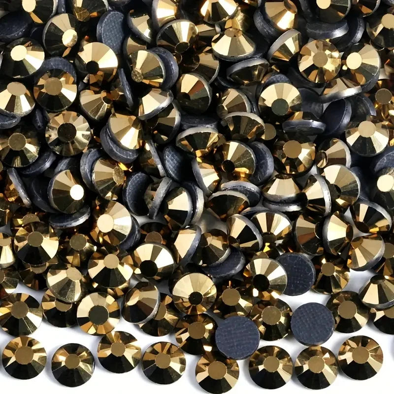 Bobohoo DMC SS6-SS30 Crystal Stones HotFix Rhinestone Glitter Crystal Strass Iron On Rhinestones For Garment Clothing Dress -