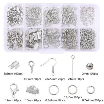 Jewelry Making Supplies Kit, DIY Jewelry Making Accessories, Colorful Beads, Clasps and Hooks, Crafting Supplies for Jewelry 