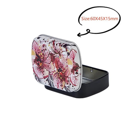 New Square Tin Storage Boxes Small Metal Storage Box Silver Jewelry Keys Coins Metal Box Tin Wedding Candy Storage Tin Can - 