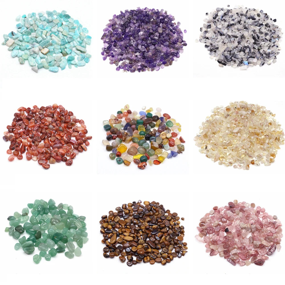 Natural Crystal Gravel Specimen Rose Quartz Amethyst Home Decor Colorful for Aquarium Healing Energy Stone Rock Mineral 50g 1