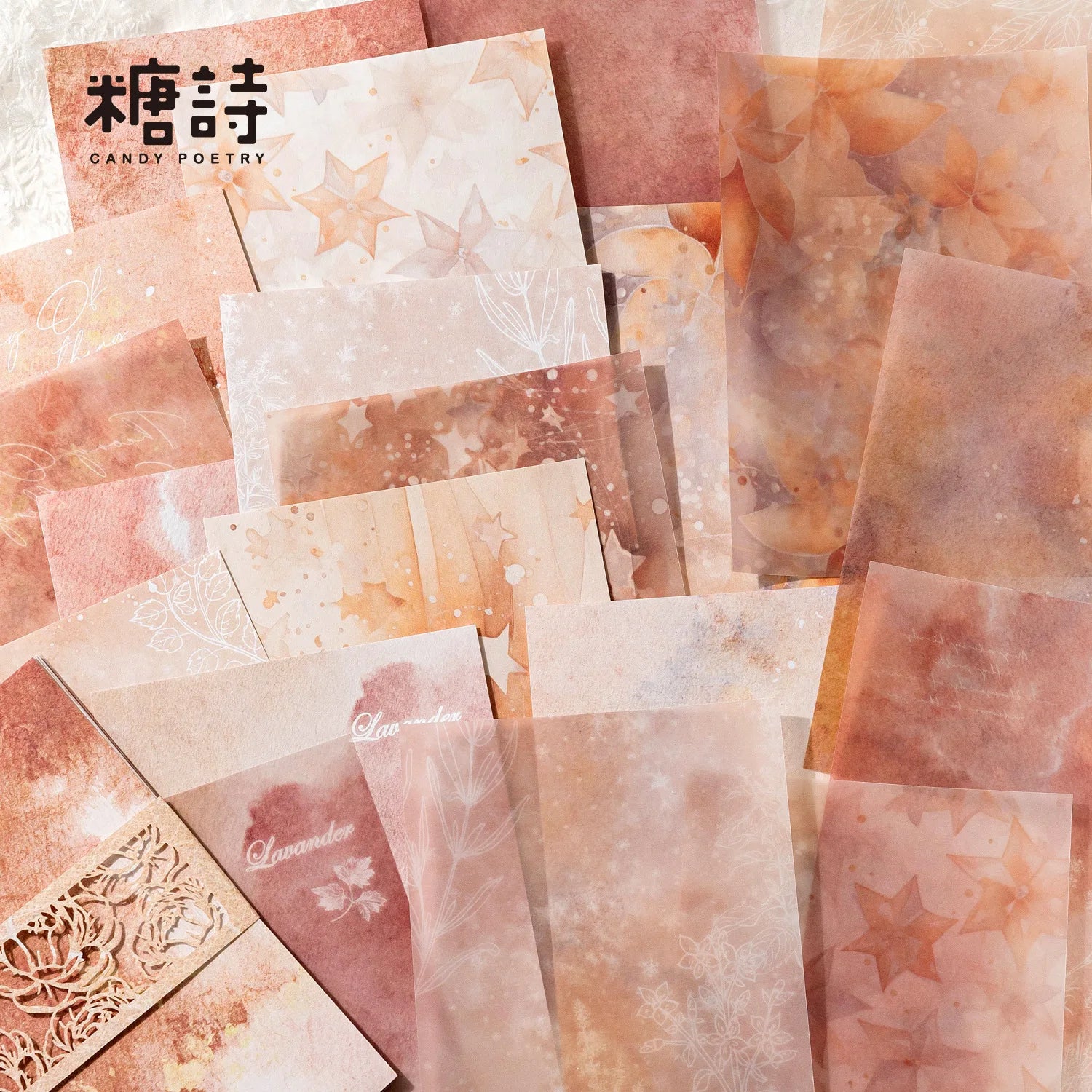 20 pcs Vintage Color smudging style Material paper Planner handmade DIY Scrapbooking accessories Background paper