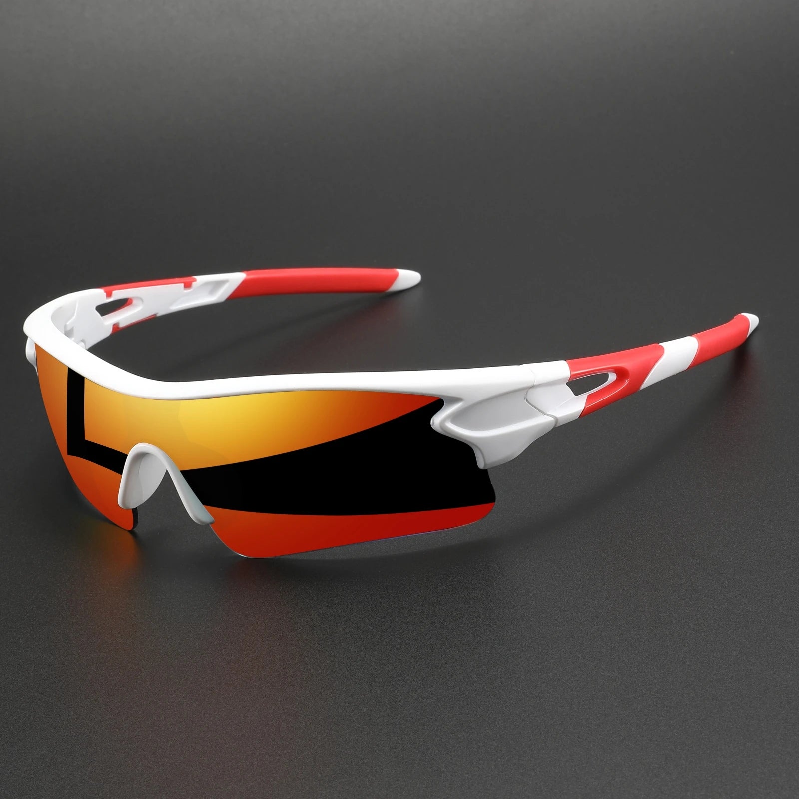 New UV400 Protective Sports Eyewear - Lightweight Full-Cover Lens, Unisex Wrap-Around for Cycling, Hiking & Daily Use - C6-re