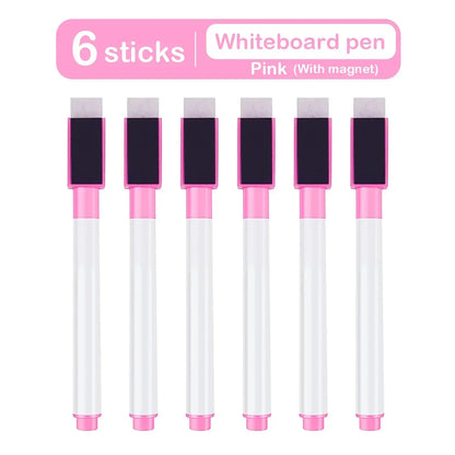 Magnetic Erasable Whiteboard Pen Color Options Blackboard Note Numbering Stationery Office Teaching Supplies for Classroom Us