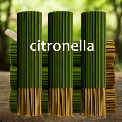 Lemongrass Sticks That Extend the Burning Time, Artificial Wooden Four-Season Fragrance, Suitable for Home, Camping, Garden, 
