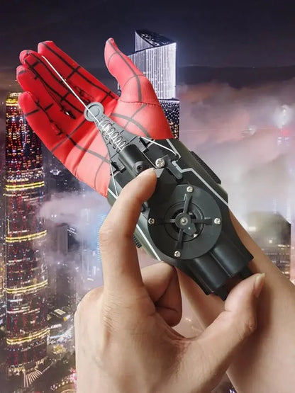 Anime Spiderman Automatic Transmitter Cosplay Figure Spiderman Web Shooters Spider Silk Launcher Rope Device Boys Toy Gift