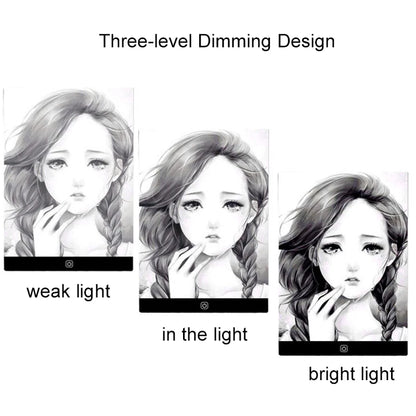 Led Drawing Copy Pad 3 Level Dimmable Board Table Animation Painting Educational Toys Gift Adjustable Light Notepad For Child