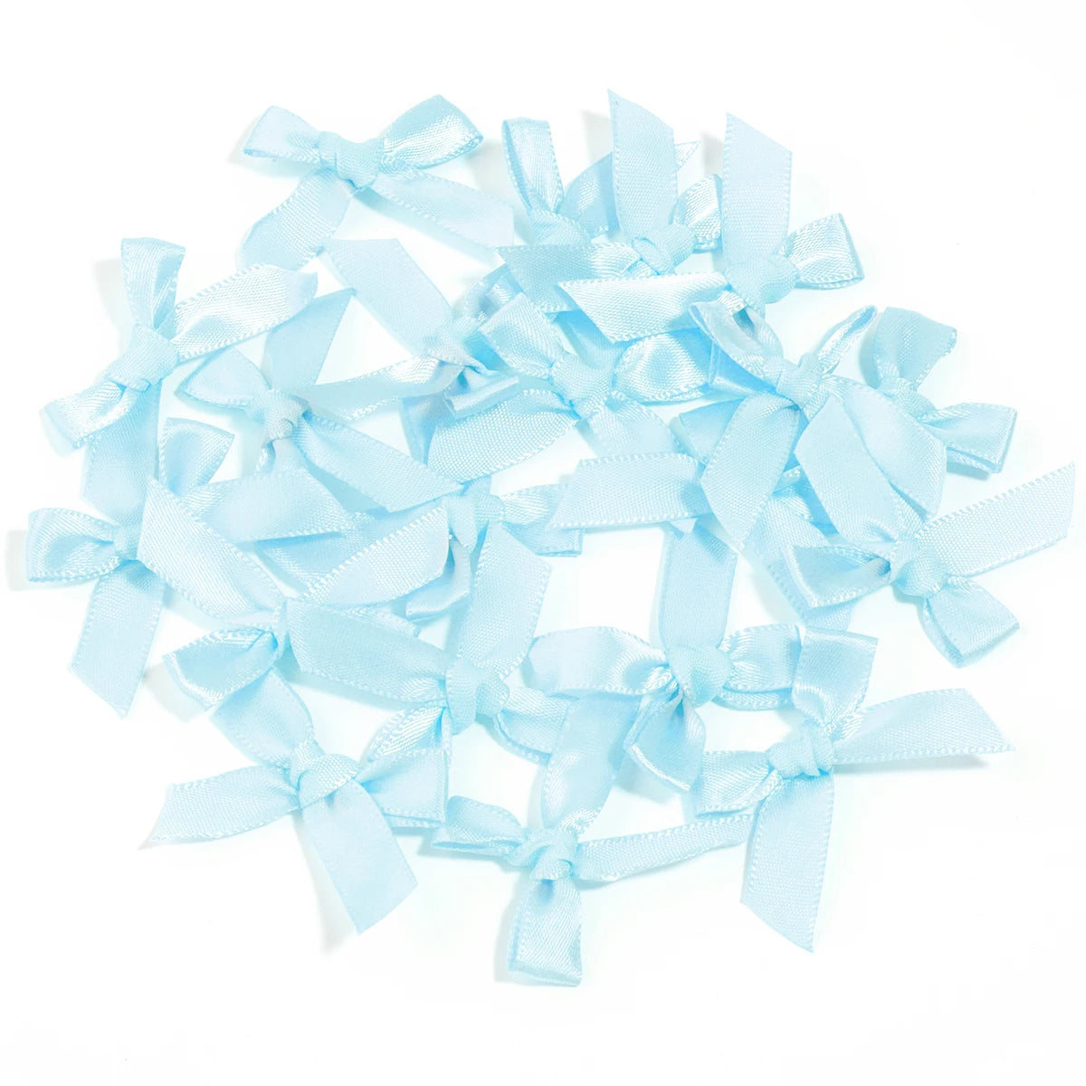 50 Pcs/Lot 4*3.5cm Fresh Pink Ribbon Bows Small Size Satin Ribbon Bow Flower Craft Decoration Handwork DIY Party Decoration -