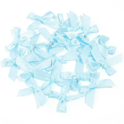 50 Pcs/Lot 4*3.5cm Fresh Pink Ribbon Bows Small Size Satin Ribbon Bow Flower Craft Decoration Handwork DIY Party Decoration -