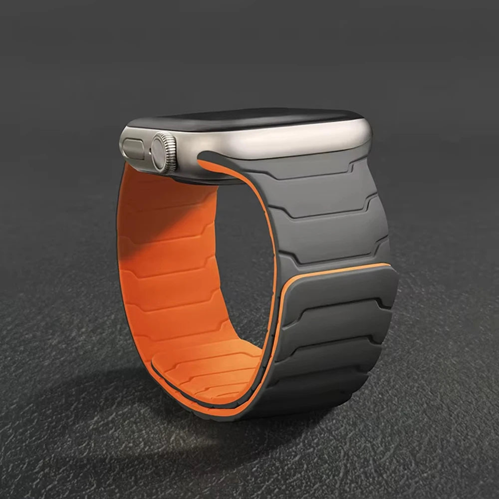 Silicone Magnetic Strap for Apple watch Bands 44mm 40mm 41mm 42mm 46mm 45mm 49mm correa iWatch Series 11 10 SE3 9 8 7 6 Ultra