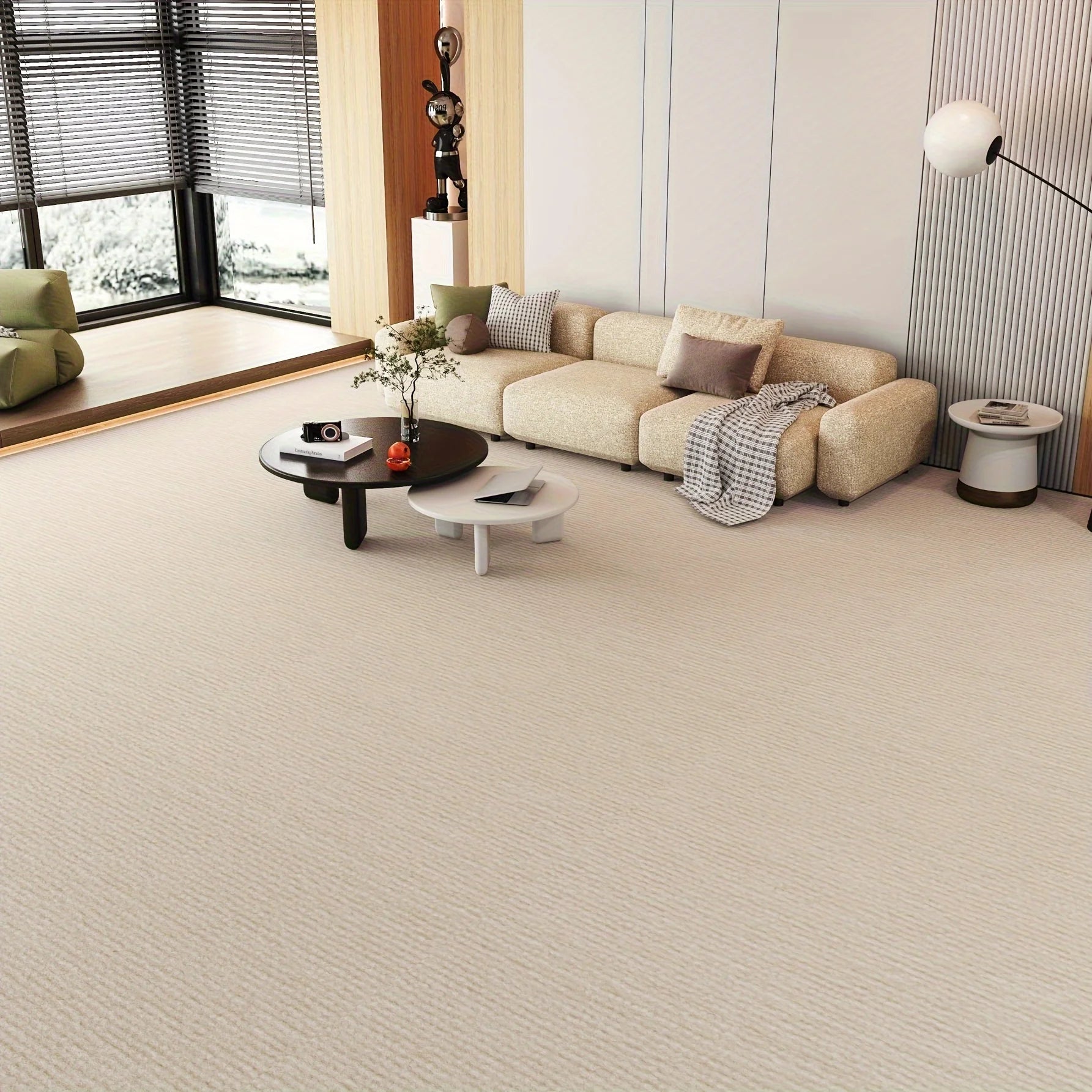 Self-adhesive Carpet Living Room Kitchen Rugs for Bedroom Water Uptake Home Decor Solid Color Bathroom Staircase Rug Decorati